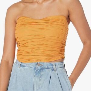 NWT ASTR Jessamine Top Mustard (Orangey-Yellow) Women’s Size Small
